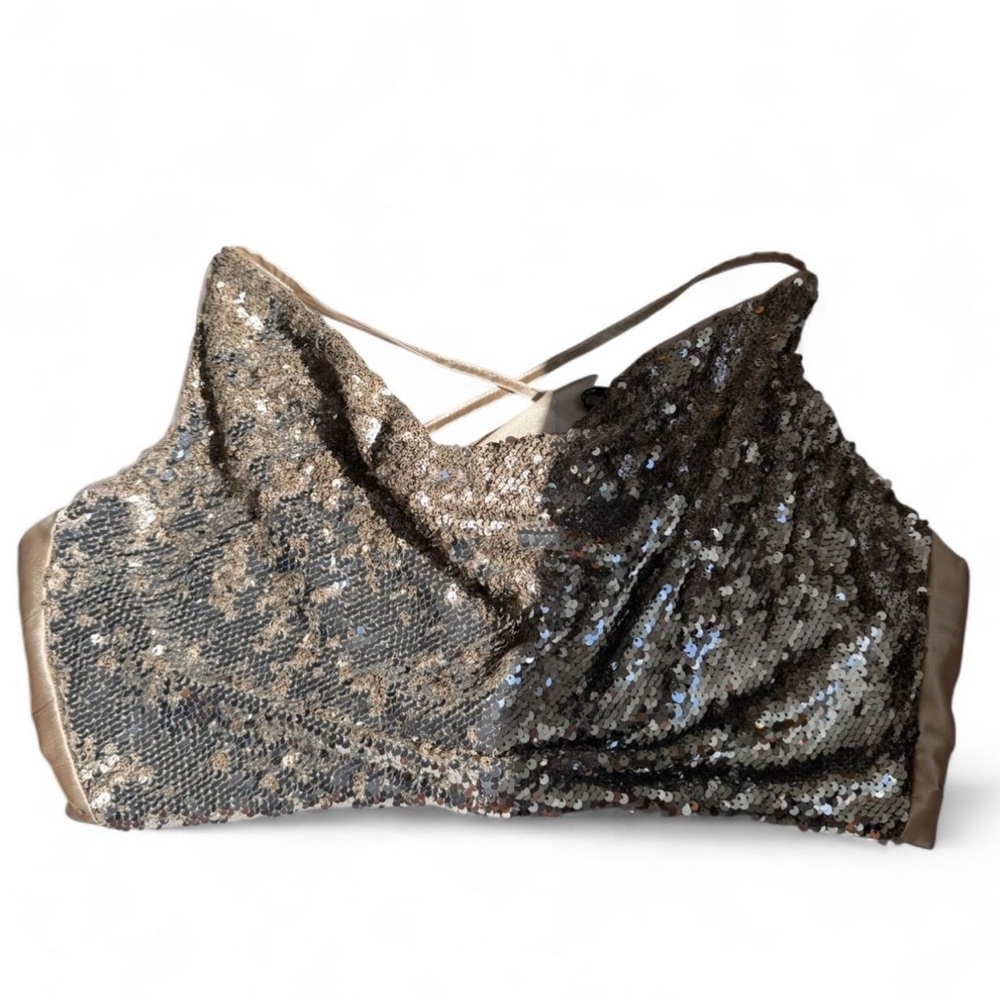 TFNC Gold Sequin Top